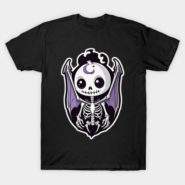 Friendly Skeleton Vampire T-Shirt by Grave Digs